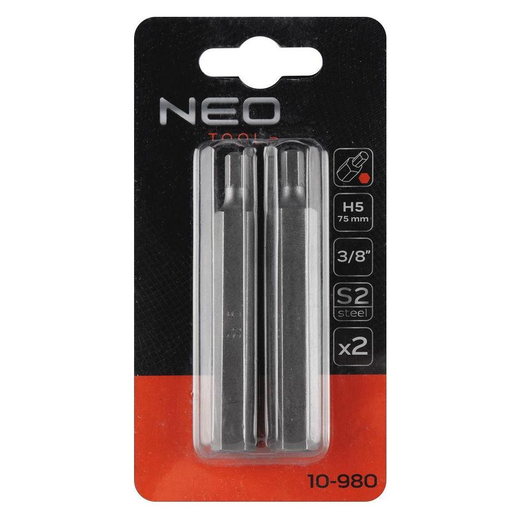 Neo SECHSKANTSPITZE 5 X 75 MM S2 X 2 STK. 10-980 (V31AC-TOP-10-980)