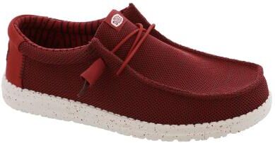 Hey Dude Wally Stretch Sox - Mens 9 Red Oxford Shoes Medium