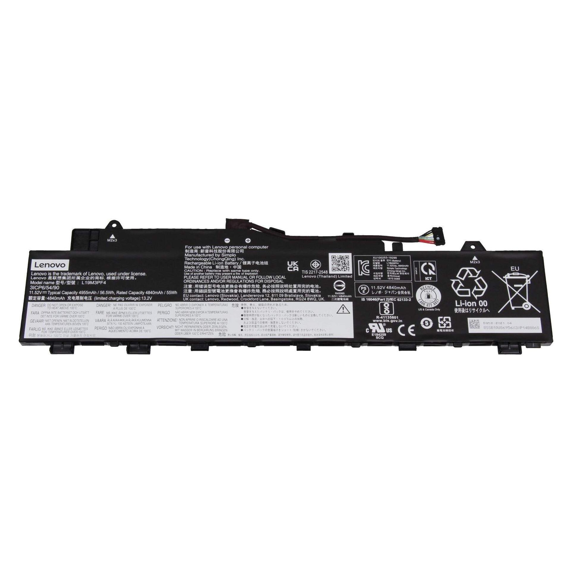 Lenovo SP/A L19M3PF4 11.52V56.5Wh3cel (3 Zellen) (5B10W86939)