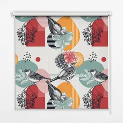 INNENROLLO - Fensterrollo - Rollo - 100x180 cm - Vögel