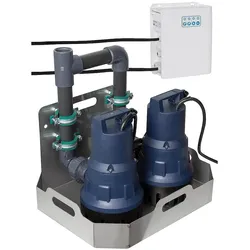Doppel-Pumpenstation Rainkit Sanisub 800, mit Wechselsteuerung