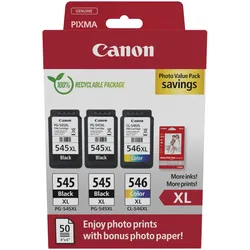 CANON Tinte PG-545XL x2/CL-546XL Photo Value Pack hohe Kapazität