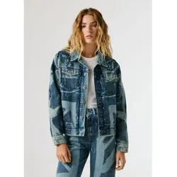 Pepe Jeans für Damen. PL4024455 Jacke Jude blau (S), Lässig, Baumwolle, Denim