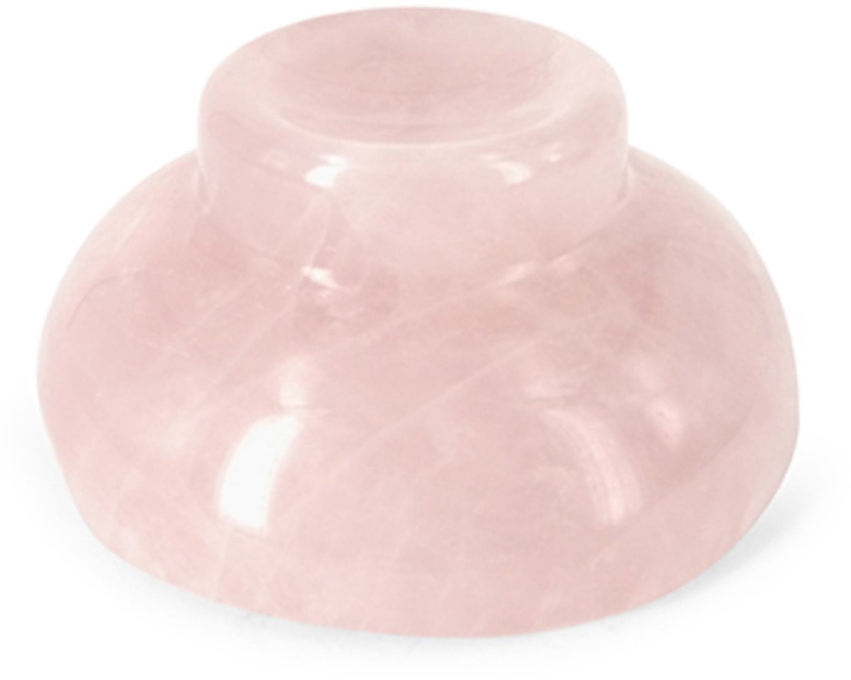 Roze kwarts kristal voor hoofdpijnverlichting