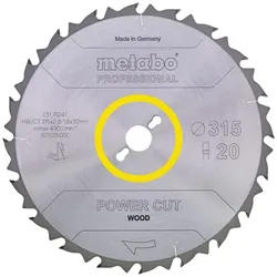 Metabo Sägeblatt power cut wood professional FZ 22° - 628015000