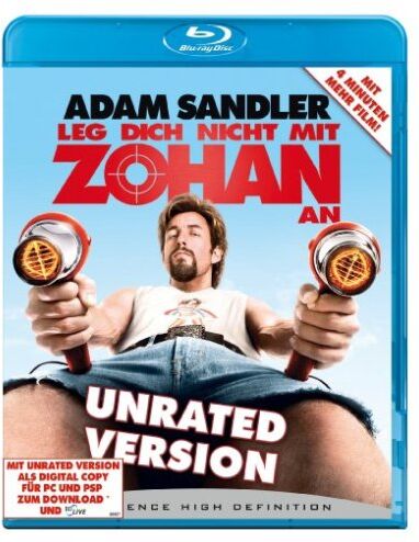 Adam Sandler - Leg dich nicht mit Zohan an - Unrated (+ DigitalCopy-DVD) [Blu-ray] - Preis vom 09.10.2026 07:28:09 h