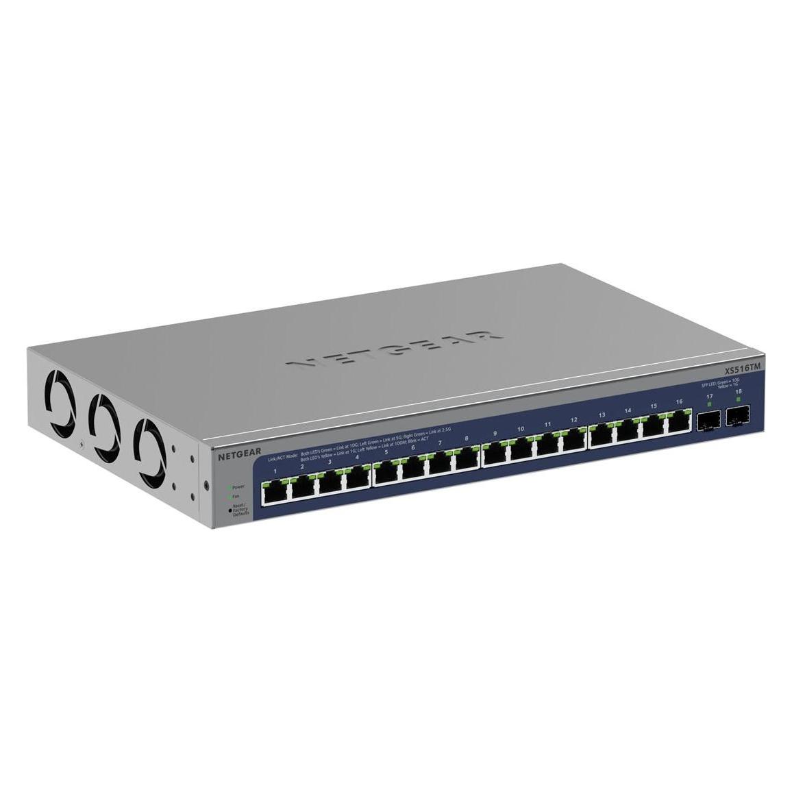Netgear S3600 Series XS516TM - Switch - 2+/L3 Lite - Smart - 16 x 10/25 Gigabit (16 Ports) (XS516TM-100EUS)