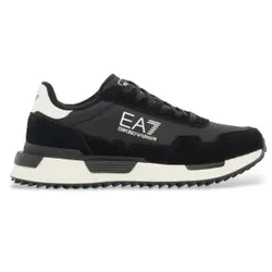 EA7 Unisex. 7X000380_AF19175 Vintage Turnschuhe Schwarz (44), Wohnung, Schnürsenkel, Sportlich