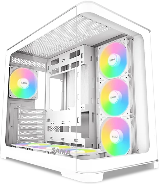 Sama V60 ATX Mid-Tower ATX PC Case White retail