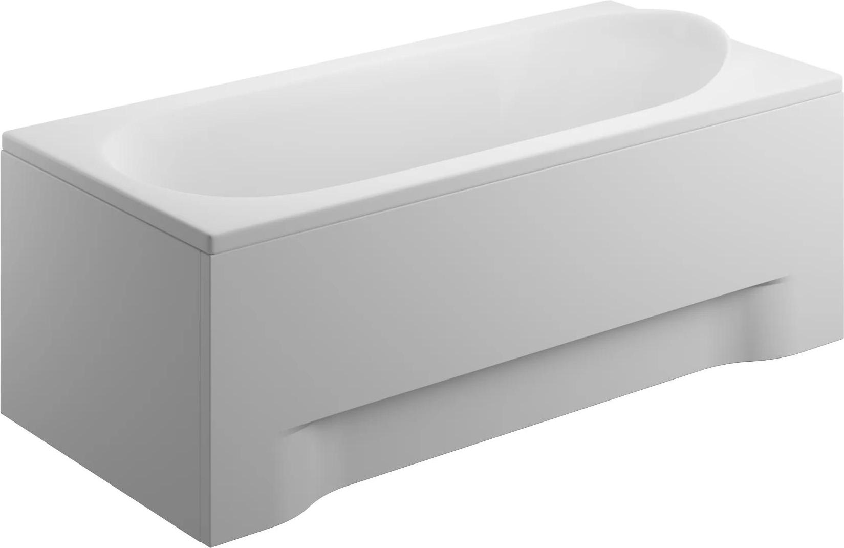 Aqua For You | Polimat Badewanne Rechteckig - 160x75cm - Weiße Verkleidung - Siphon Inklusive - Füße - mit Verkleidung