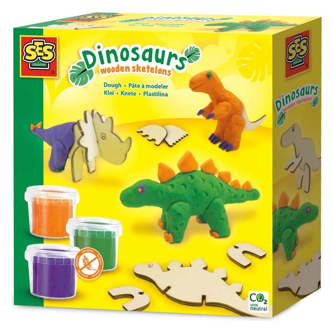 Ses Clay - Dinosaurier-Holzskelette (00418)
