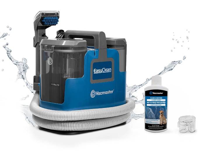 Vacmaster SCB0501 Aspirateur-laveur\, nettoyeur de tapis\, nettoyeur de meubles rembourrés pour canapé\, tapis\, meubles rembourrés\, voiture Aspirateur eau et poussière à forte puissance d'aspiration\, bleu