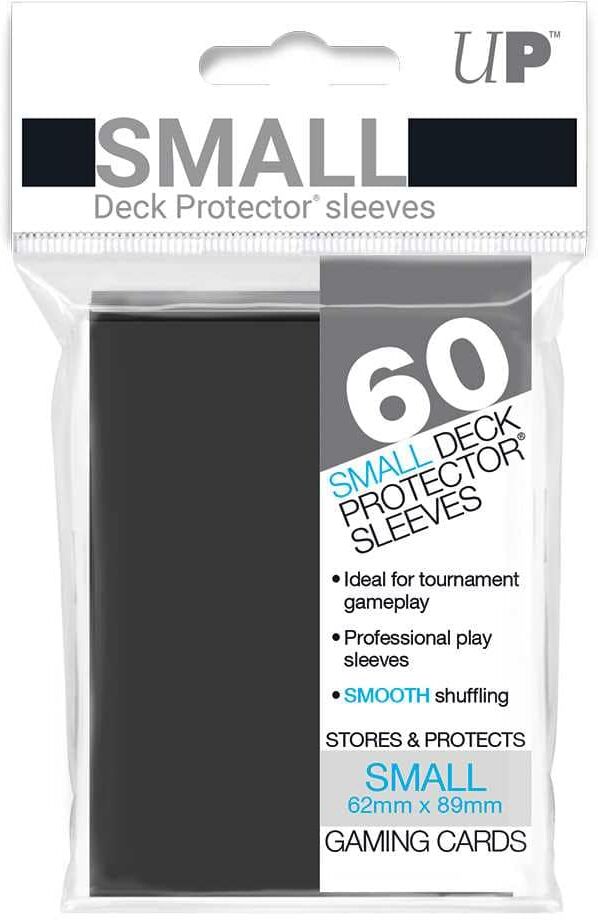 Ultra PRO Small Deck Protectors 60ct - Black for Trading Cards