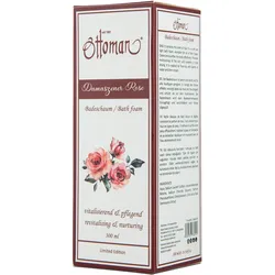 Rose Badeschaum 300ml - Entspannendes Badeerlebnis & nährende Körperpflege - Wohlriechender Rosenduft für Wellness-Auszeit - Macht die Haut geschmeidig weich
