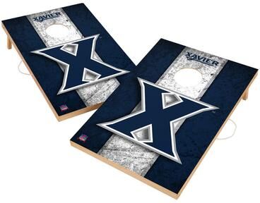 Skip's Garage Vintage Xavier University Musketeers 2x4 Tailgate Cornhole Boards