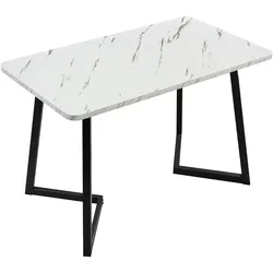 ESSTISCH Weiß 117/68/75CM
