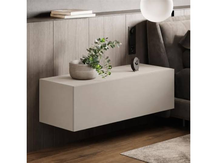 Planetmöbel Schlafzimmer Nachttisch Schrank 100 cm (Kaschmir, 1 Stück)