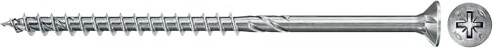 Fischer Spanplattenschraube Power-Fast II 6,0x100 Senkkopf (25 Stück, Teilgewinde, verzinkt)