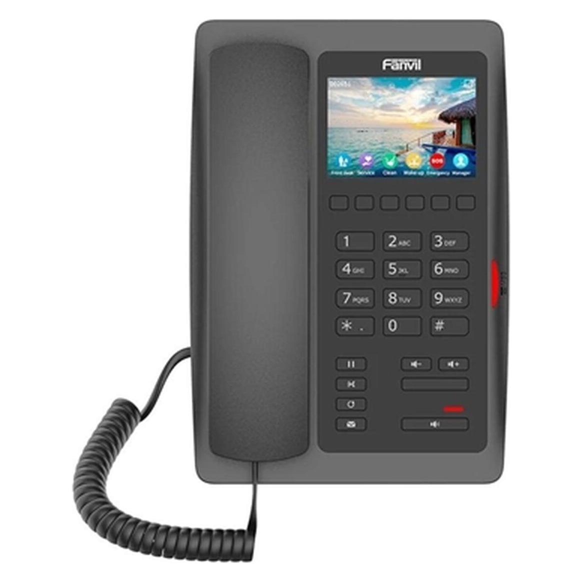 Fanvil H5W-Black, H5W-Black---WiFi Hotel Phone / SIP / POE / Wi-Fi 5 (H5W-Black)
