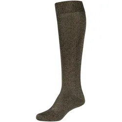 camano Silky Touch Lurex Kniestrümpfe Damen 0899 - black gold 35-38