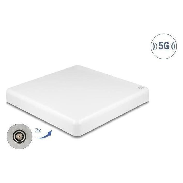Delock 5G LTE MIMO Antenne 2 x N Buchse 2,7 - 9,0 dBi direktional Wand- und Mast (5G) (81465)