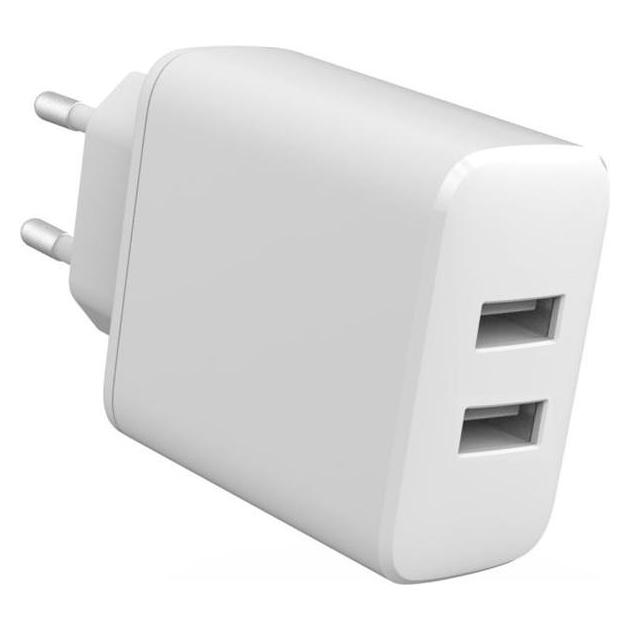 eSTUFF INFINITE USB-A Charger EU (24 W, 2 Ports) (ES637005)