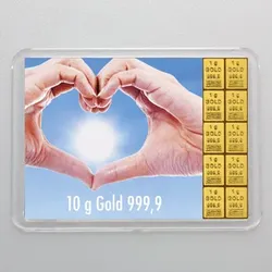 Goldbarren 10g "Goldene Zukunft" (Flip)