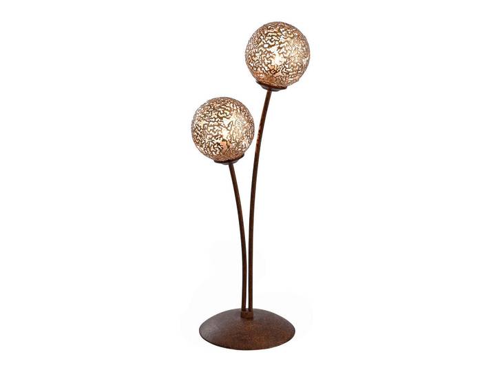 Tischleuchte Greta, Braun, Goldfarben, Rostfarben, Metall, 17x53x17 cm, Schnurschalter, Lampen & Leuchten, Innenbeleuchtung, Tischlampen, Tischlampen