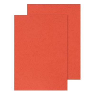 Einbanddeckel Leder, A4, 250g/m², 100 Stück, rot Q-CONNECT KF00499