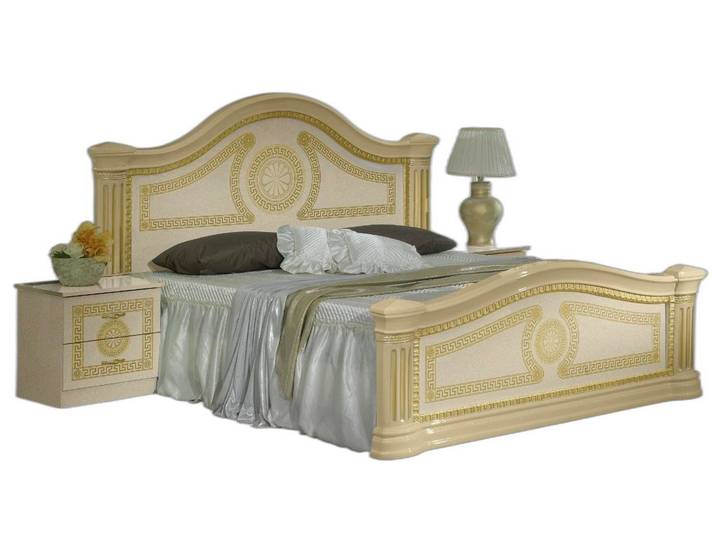 Xlmoebel Bett Italienisches Polster-Doppelbett im traditionellen Stil (nur Bett, 1-tlg., nur Bett ohne Nachttische), Hergestellt in Europa