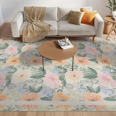 Nourison Botanical Washables Indoor only Floral Area Rug