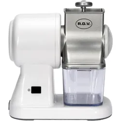 RGV Robusta Junior Elektrische Käsereibe, Küchenreibe, Weiss, Transparent