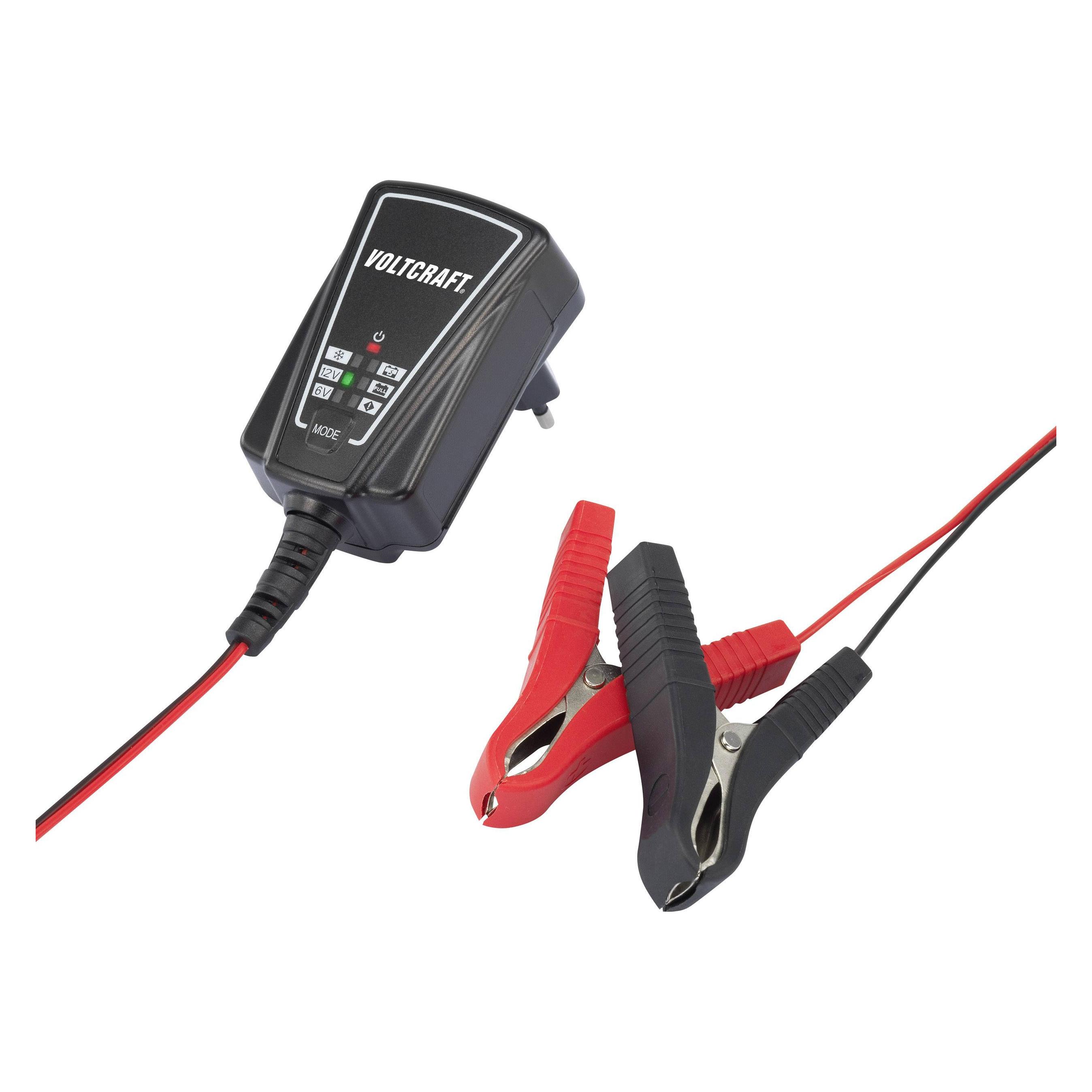 Voltcraft Blei-Akku Steckerladegerät BC-1001 (1 A, 12V, 6V) (1406342)