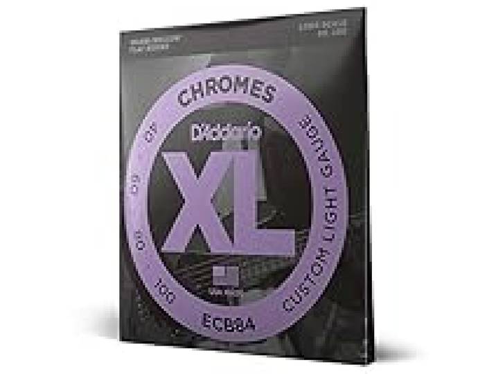 D'Addario Cordes Basse Flatwound XL Chromes ECB84, 40-100, Custom Light