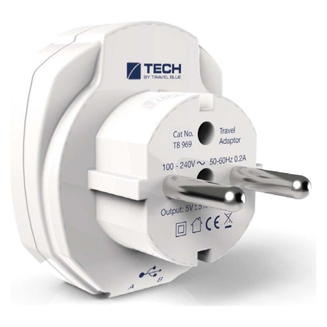 Travel Blue 2fach USB Wall Charger 2.1A Shucko Anschluss (2 Ports) (5922518)