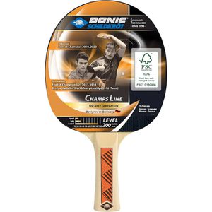 Donic-Schildkröt Tischtennisschläger Champs Line 200, aus Holz, rot/schwarz