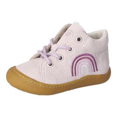Lauflernschuh PEPINO BY RICOSTA "Kally", Baby, Gr. 24, Leder, rosa, Schuhe Lauflernschuh, Babyschuh, Pre Walker mit Stickerei, Größenschablone zum Download