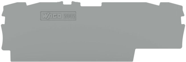 WAGO Plaque de fin de course et intermédiaire Top Job S 4L 2002-1891 1 mm gris (2002-1891)