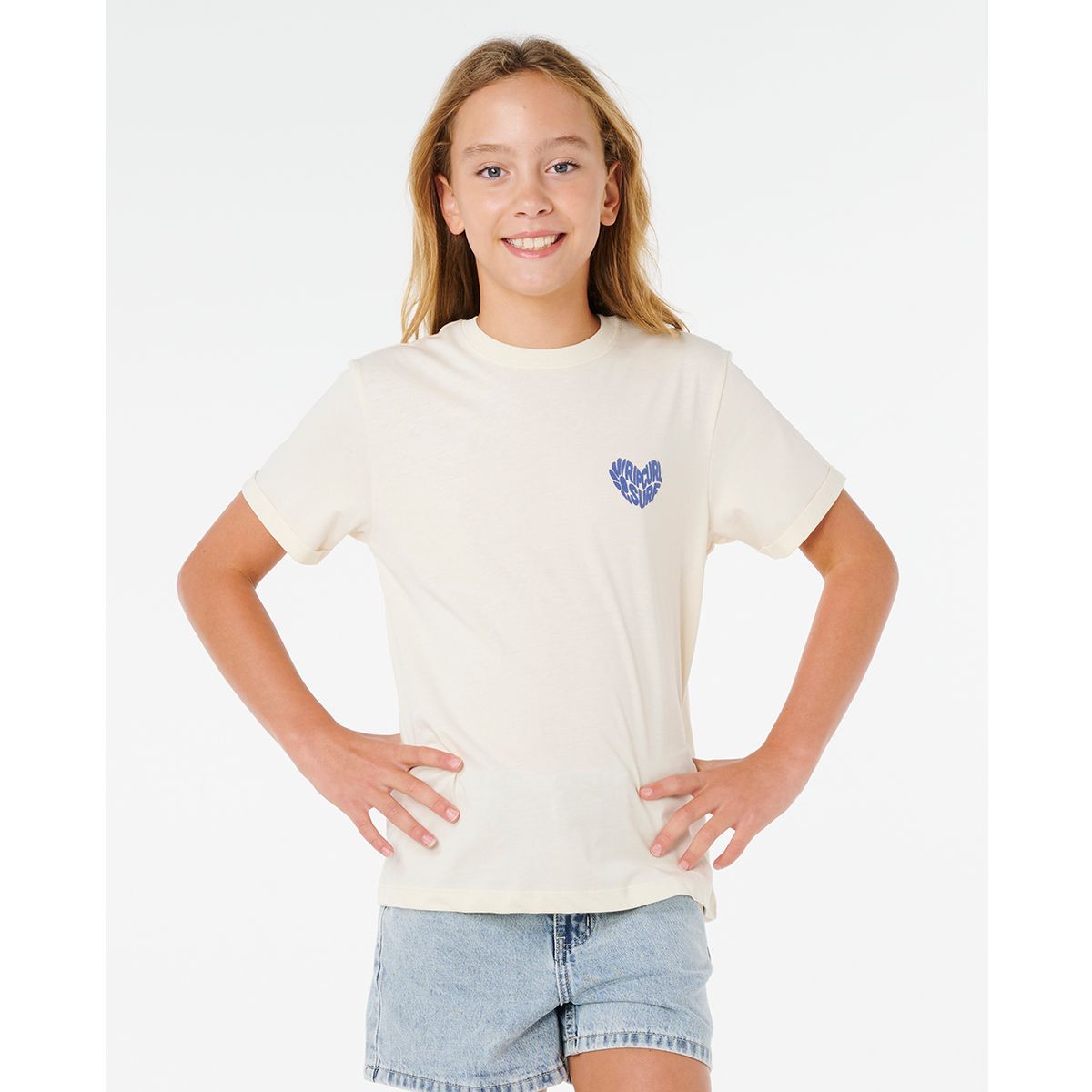RipCurl Network Heart  Tee-girl lily (2279) 12 06KGTE-2279-12