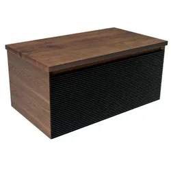 Badezimmerschrank mit Abdeckplatte Naturel Monza 79x30x45 cm Walnuss matt MONZA80BN