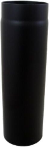 Bertrams ST-Pu Rauchrohr 08RL500-120L 500 mm, Ø 120 mm, pulverbeschichtet, schwarz
