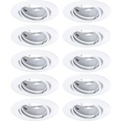 Paulmann 93400 LED-Einbauleuchte 10er Set LED GU10 Weiß