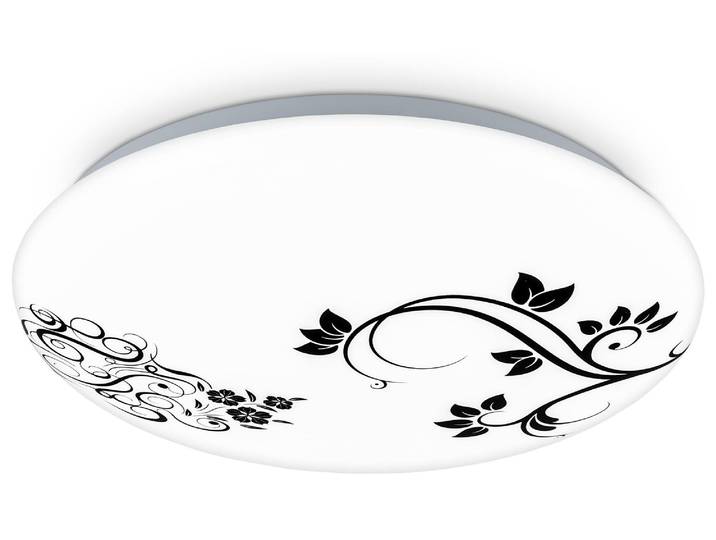 BRILONER – LED Deckenleuchte mit floralem Muster, 28 cm, neutralweißes Licht, LE