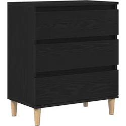 vidaXL Sideboard Schwarze Eiche 60x35x70 cm Holzwerkstoff