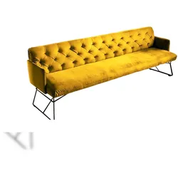 KAWOLA Esszimmerbank CHARME Velvet curry 166cm
