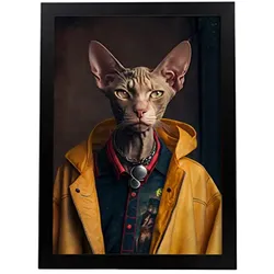POSTER Katze In Voller Farbe Fotostil A4 Rahmenlos