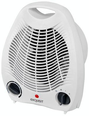 Heizlüfter exquisit HL 32025 we, 1000/2000 W, 2 Stufen, Tragegriff, B 215 x T 130 x H 260 mm, weiß