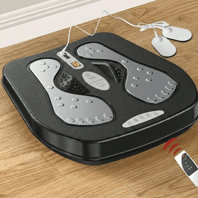 Silver Stone Store Vibration Foot & Leg Trainer With Heat, Boost Circulation & Relieve Stress black