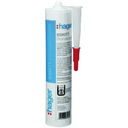 Hager TEH BSKITT Brandschutzkitt Kartusche 310ml, Elektronikzubehör + Gehäuse, Weiss