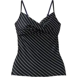 etirel Damen Bikinioberteil Mea Diagonal, Größe 36C/D in Schwarz Schwarz